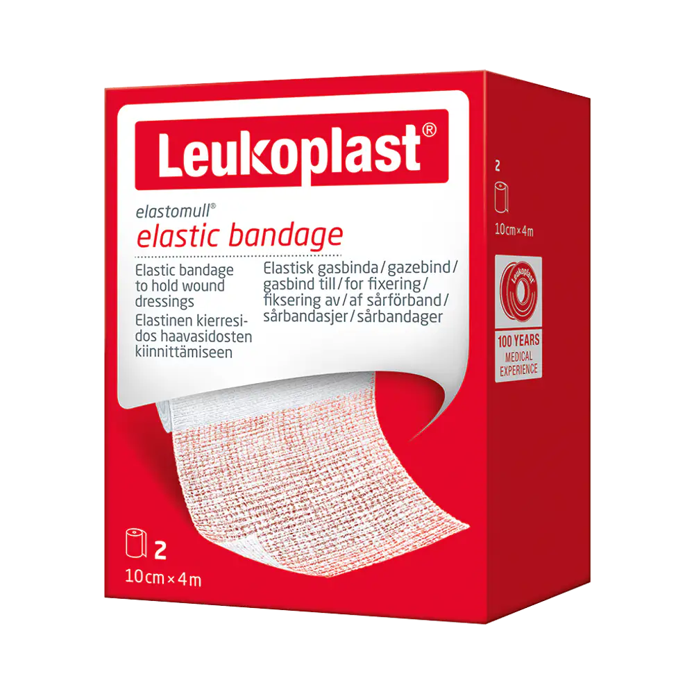 Leukoplast Elastomull 10 cm x 4 m fixeringslinda 2 st