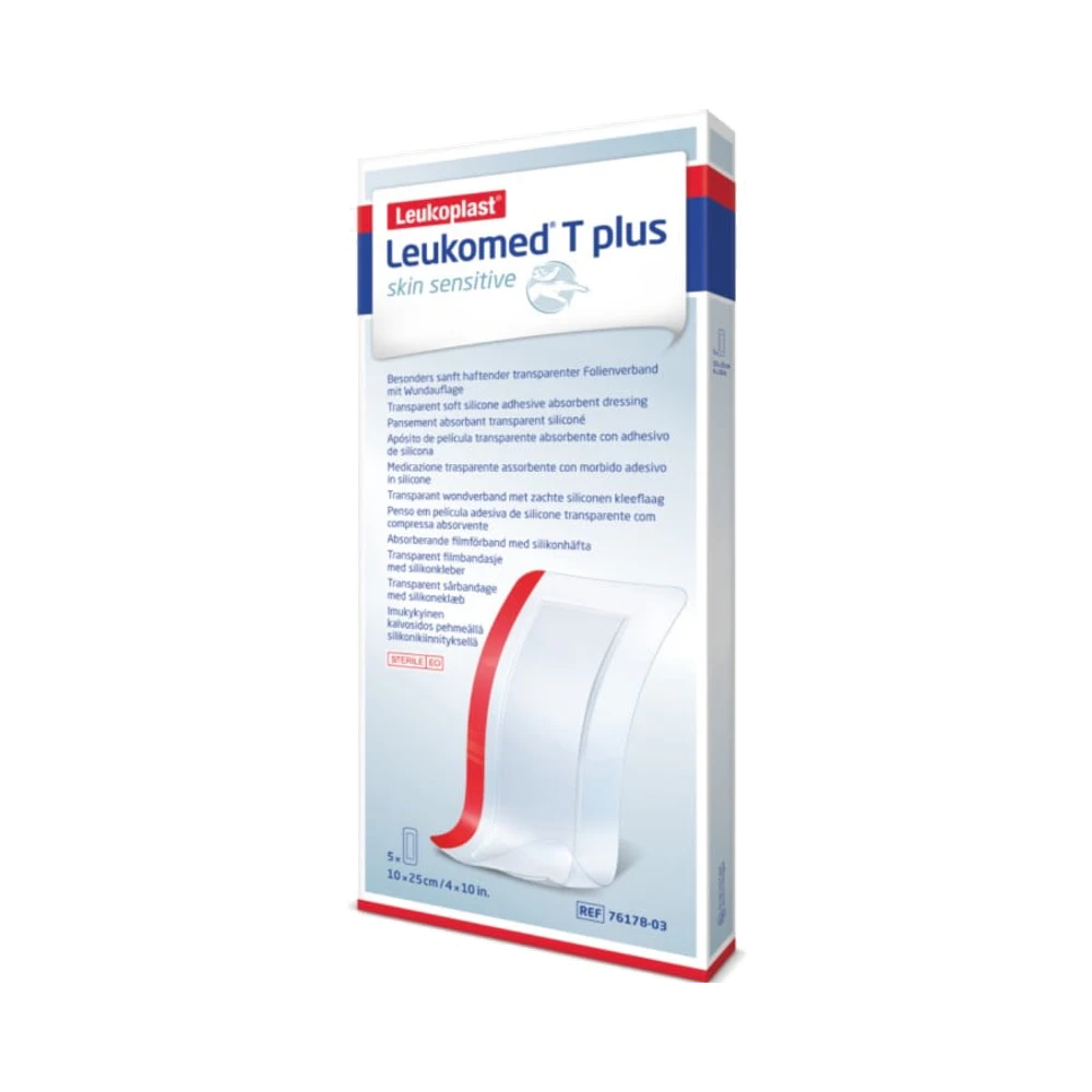 Leukoplast Leukomed T Plus Skin Sensitive 10cm x 25cm sårförband 5 st