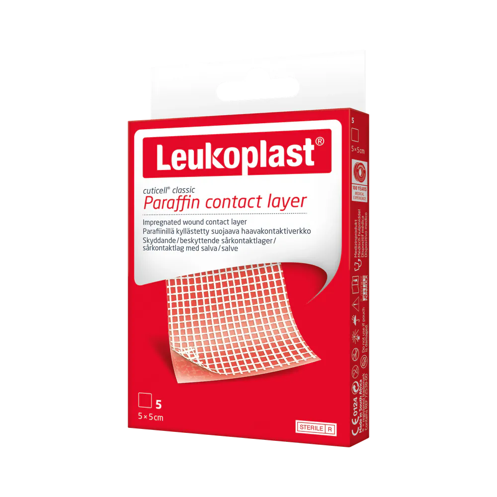 Leukoplast Cuticell Classic 5cm x 5cm salvkompress 5 st