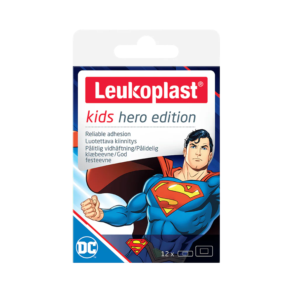 Leukoplast Kids Hero Edition Superman Mixpack plåster 12 st