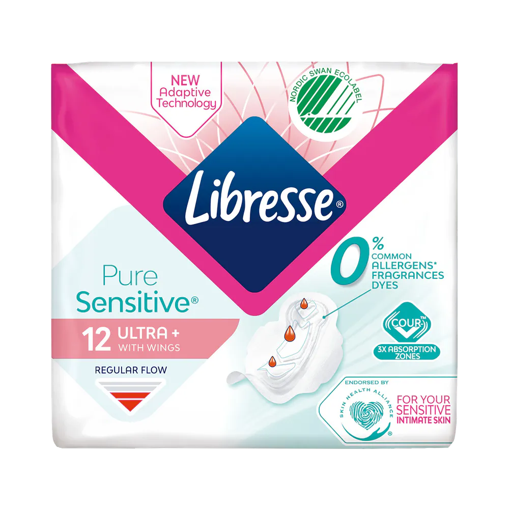 Libresse Pure Sensitive Ultra Regular Wing binda 12 st