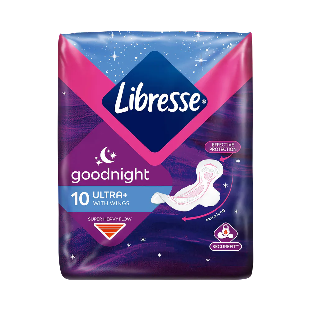 Libresse Ultra Thin Goodnight Wings binda 10 st