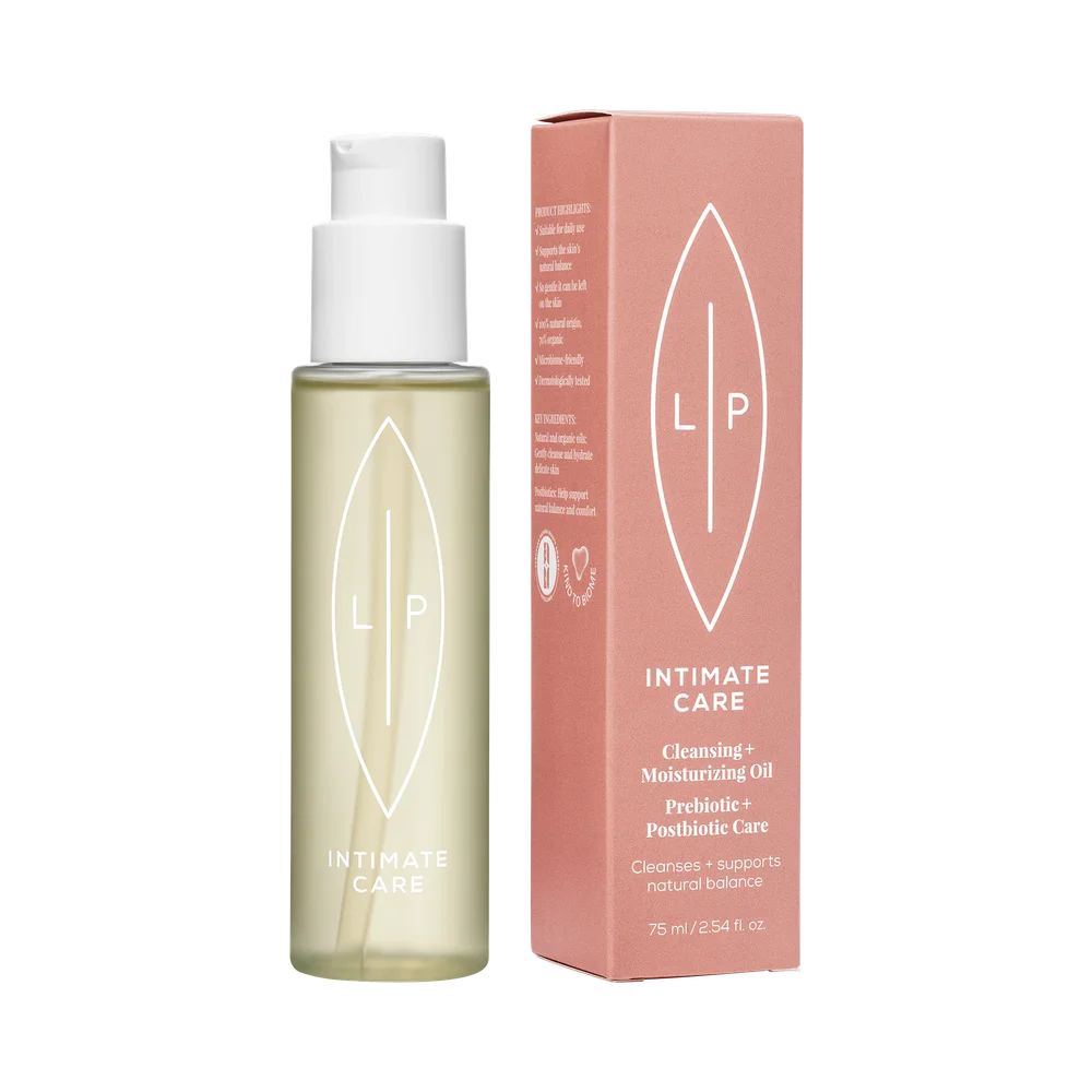 Lip Intimate Care Cleansing + Moisturising Prebiotic + Postbiotic oil 75 ml