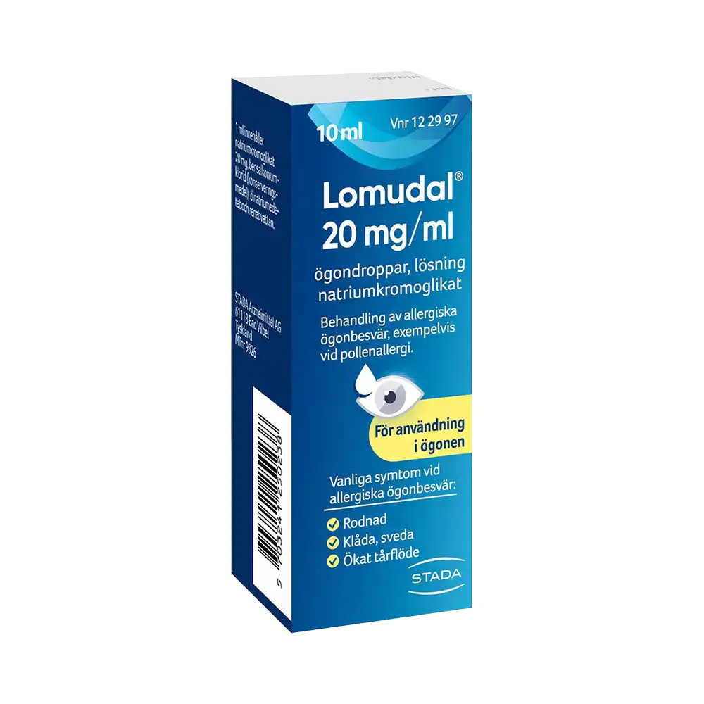Lomudal 20 mg/ml ögondroppar, lösning 10 ml