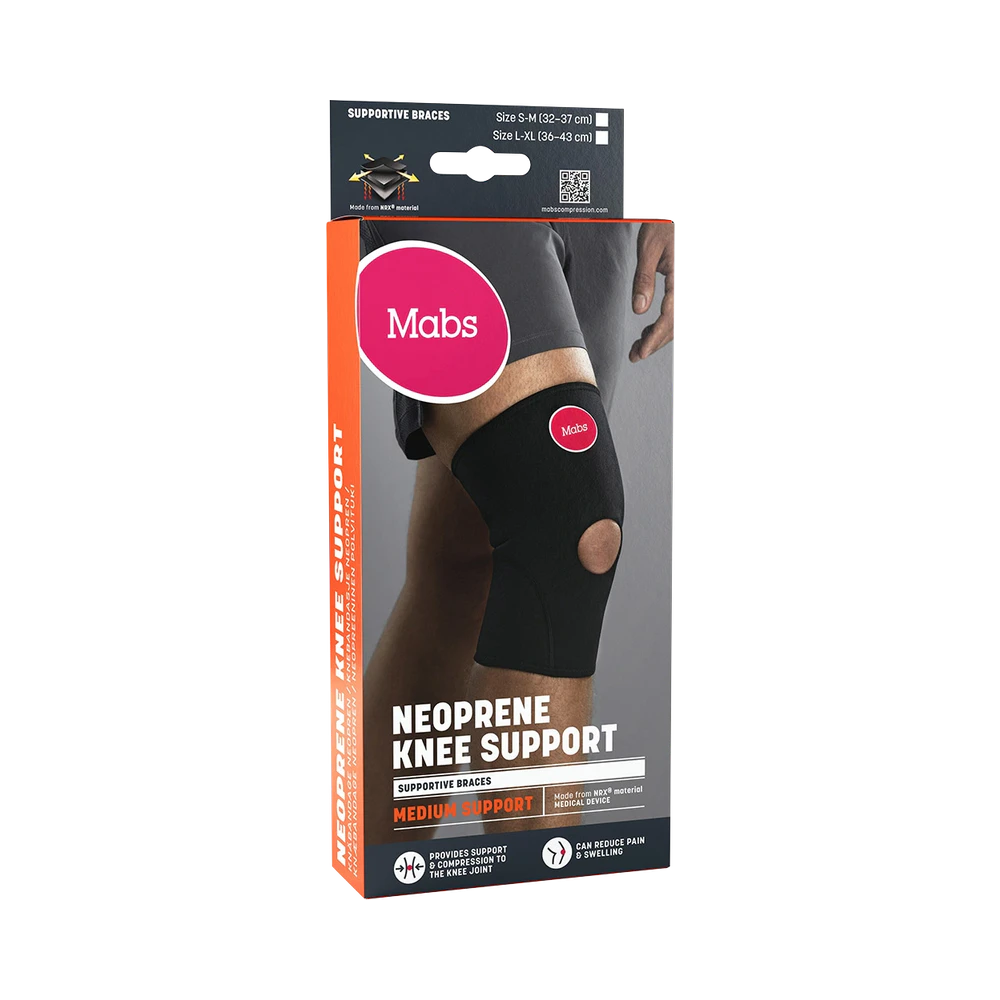 Mabs Neopren Svart knäbandage L/XL