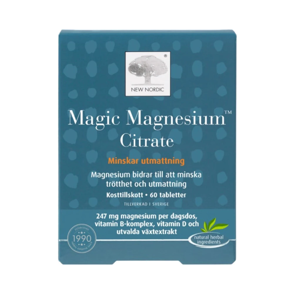 New Nordic Magic Magnesium Citrate 60 tabletter