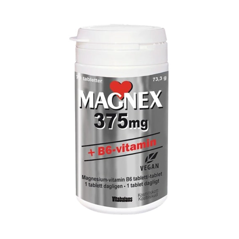 Vitabalans MAGNEX + B6 Vitamin 375 mg 70 tabletter