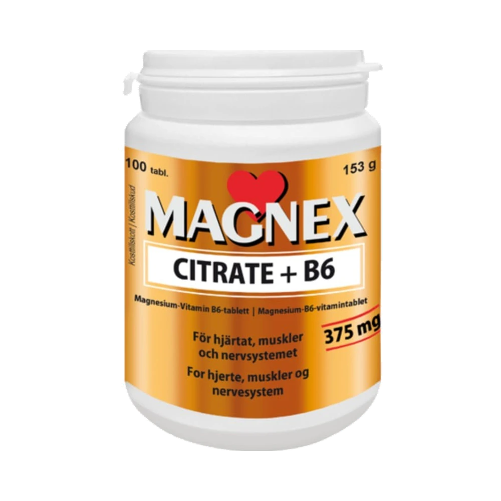 Vitabalans Magnex citrate + b6 375 mg 100 tabletter