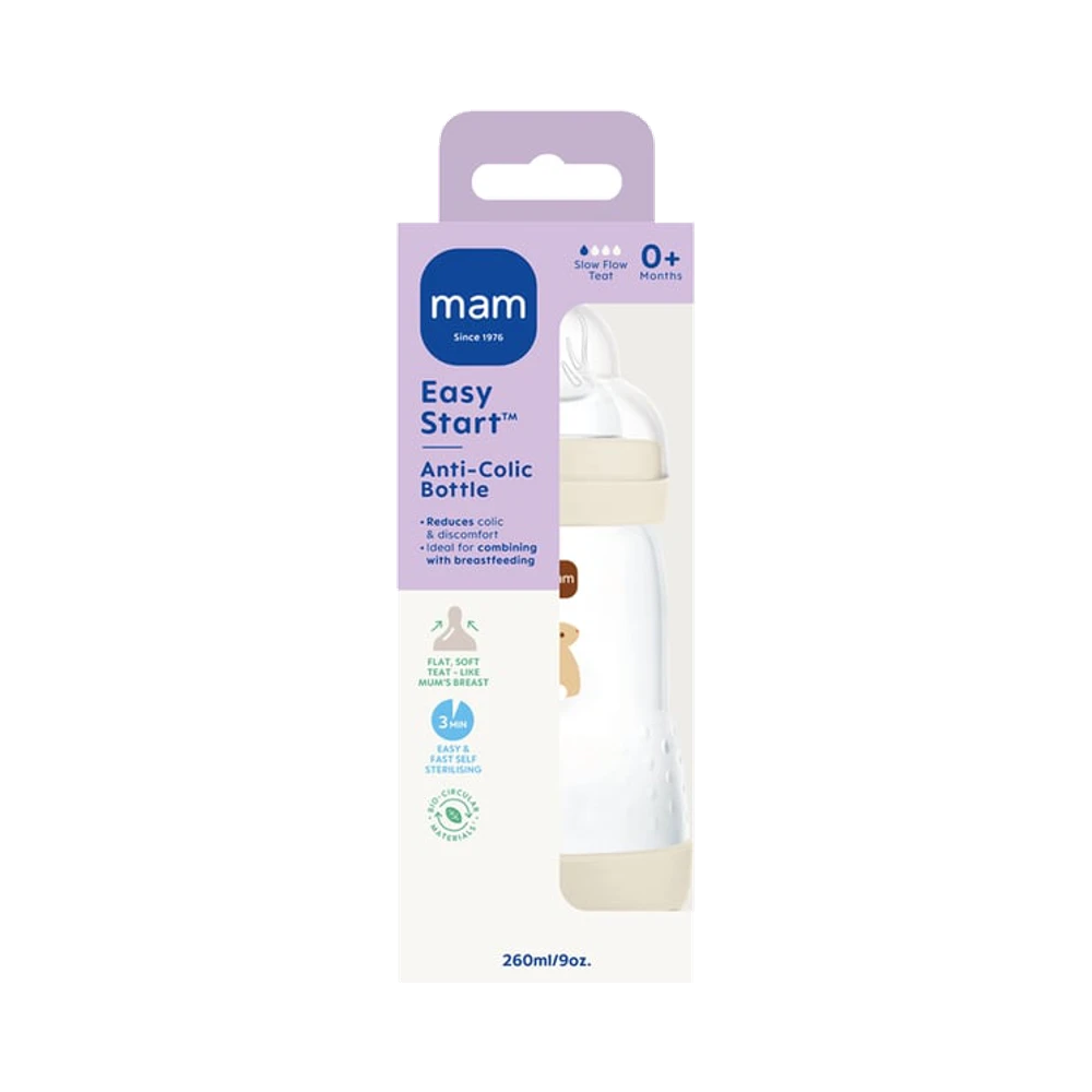 MAM Easy Start Anti Colic 0+ Månader – Olika färger nappflaska 260 ml