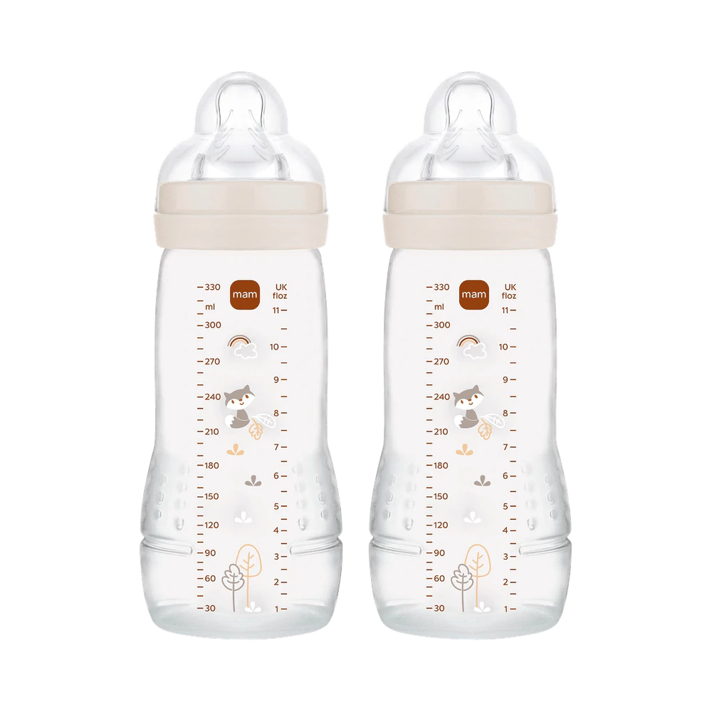 MAM Easy Active Neutral 330 ml nappflaska 2 st