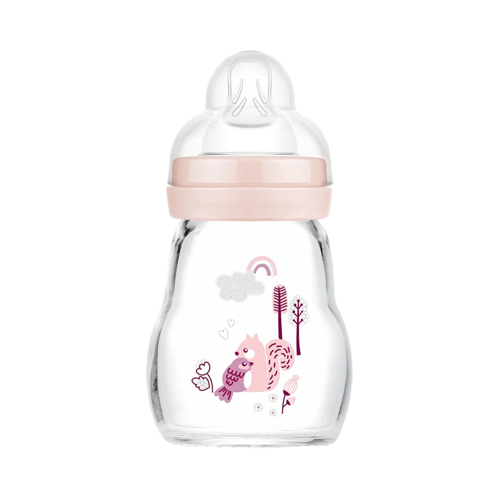 MAM Feel Good nappflaska i glas 170 ml