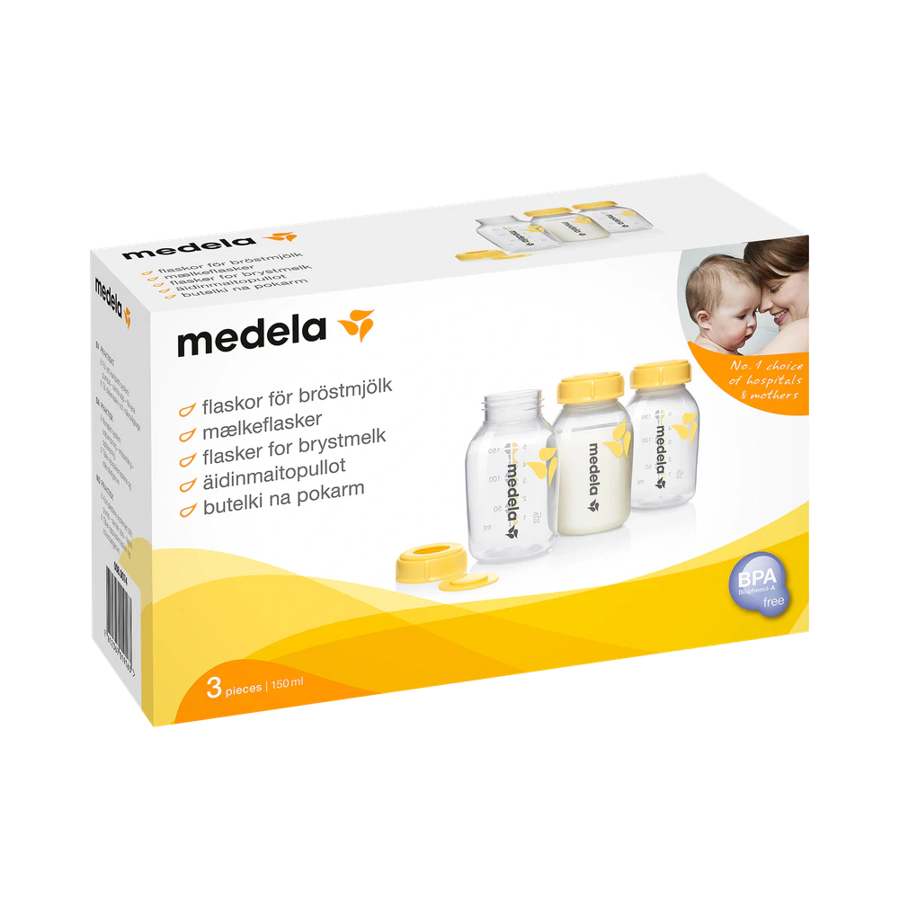 Medela Bröstmjölksflaska nappflaskor 3 x 150 ml