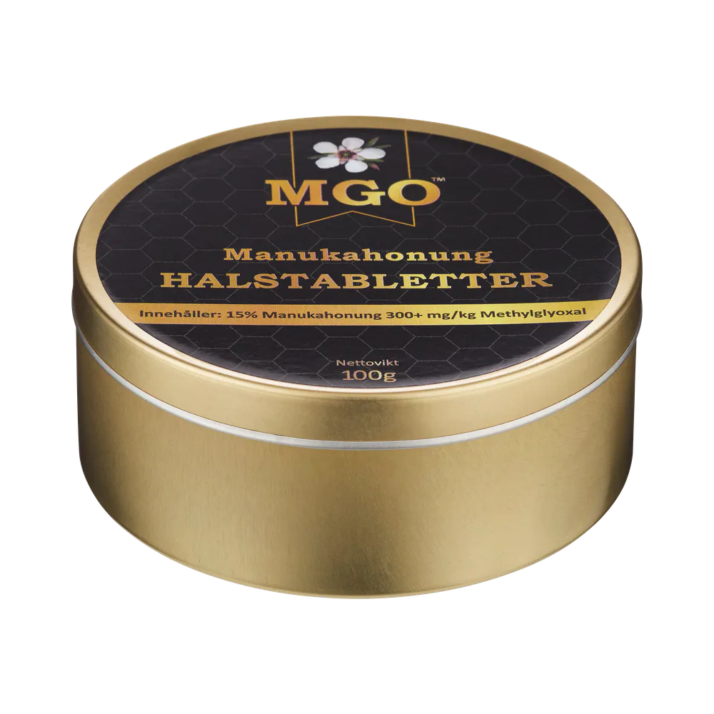 MGO Manukahonung 300+ 100 g halstabletter 19 st