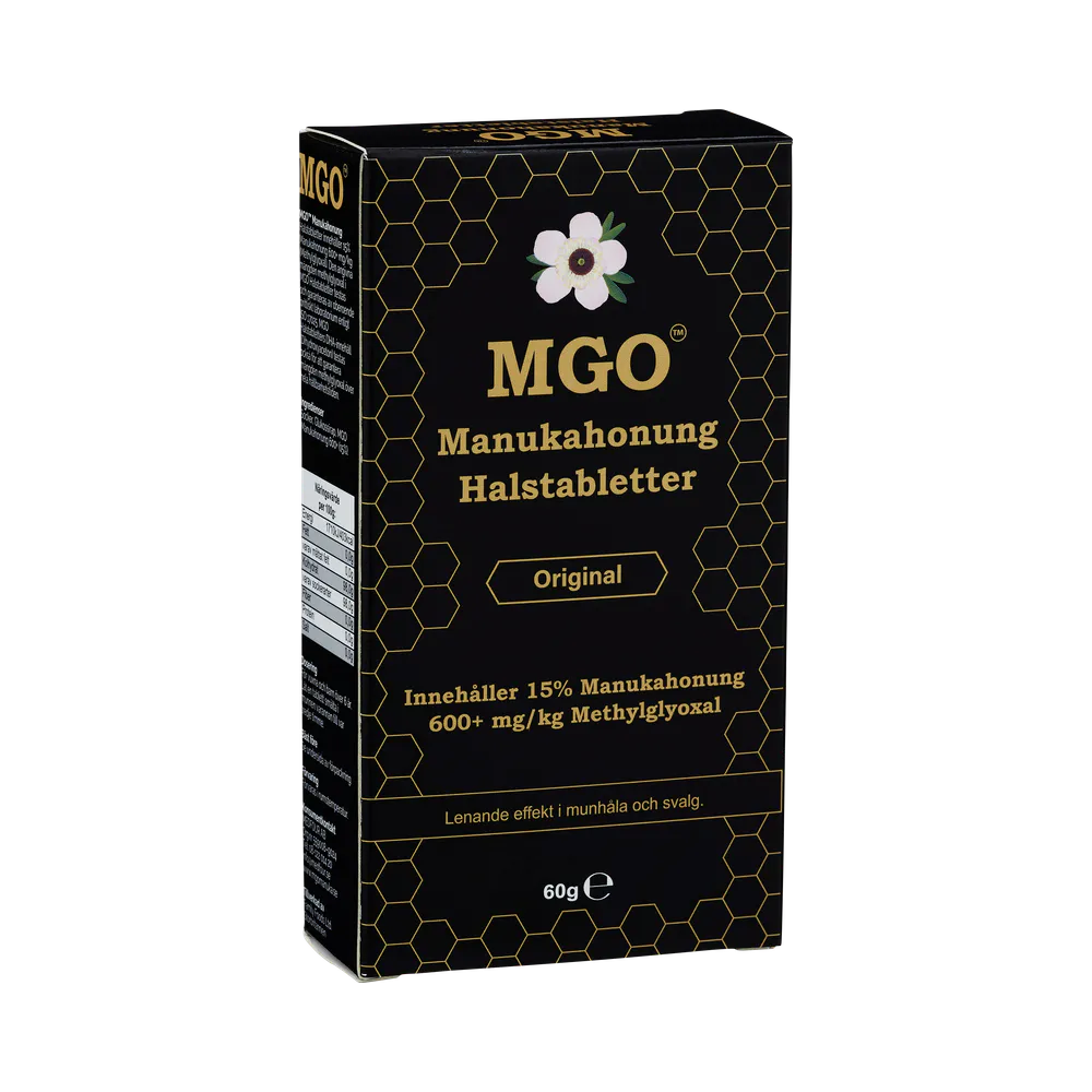 MGO Manukahonung 600+ Original halstabletter 60 g