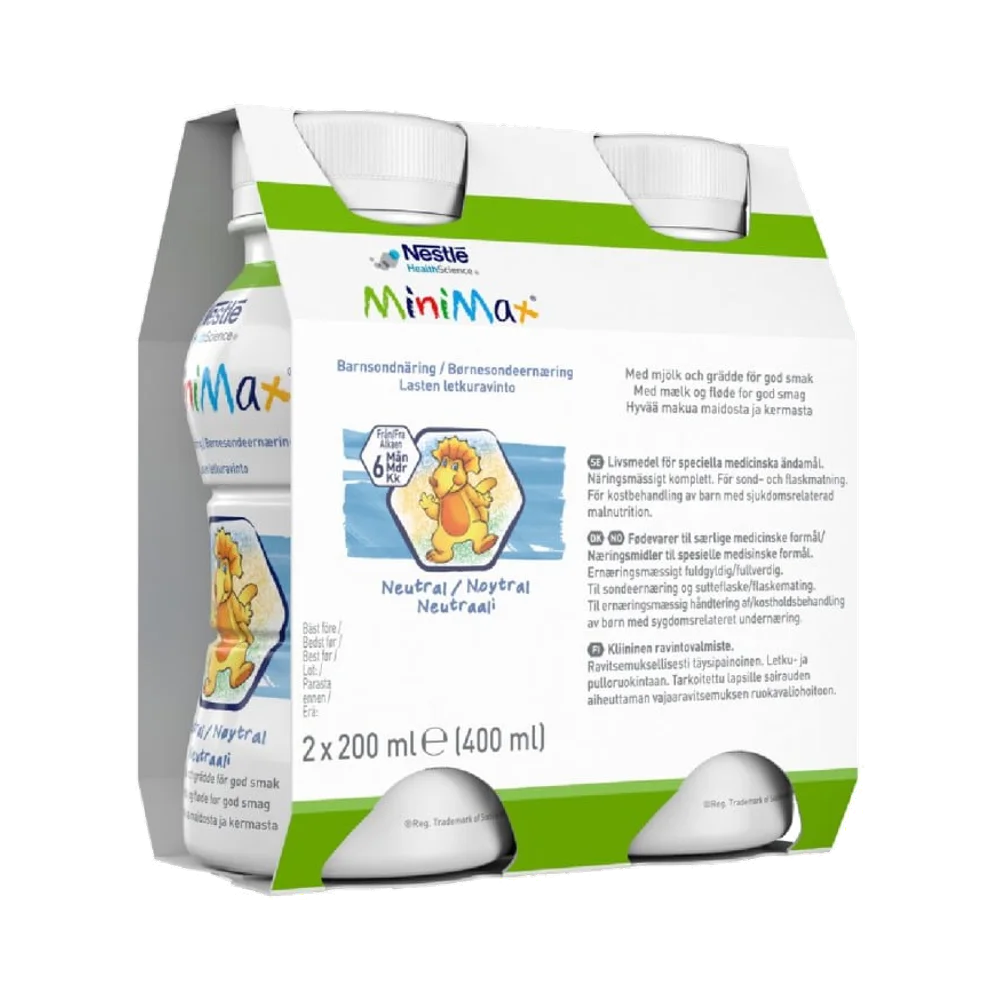 MiniMax Barnsondnäring neutral sondnäring 2 x 200 ml