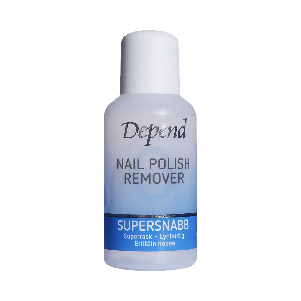Depend O2 Supersnabb Blå nagellacksborttagning 35 ml