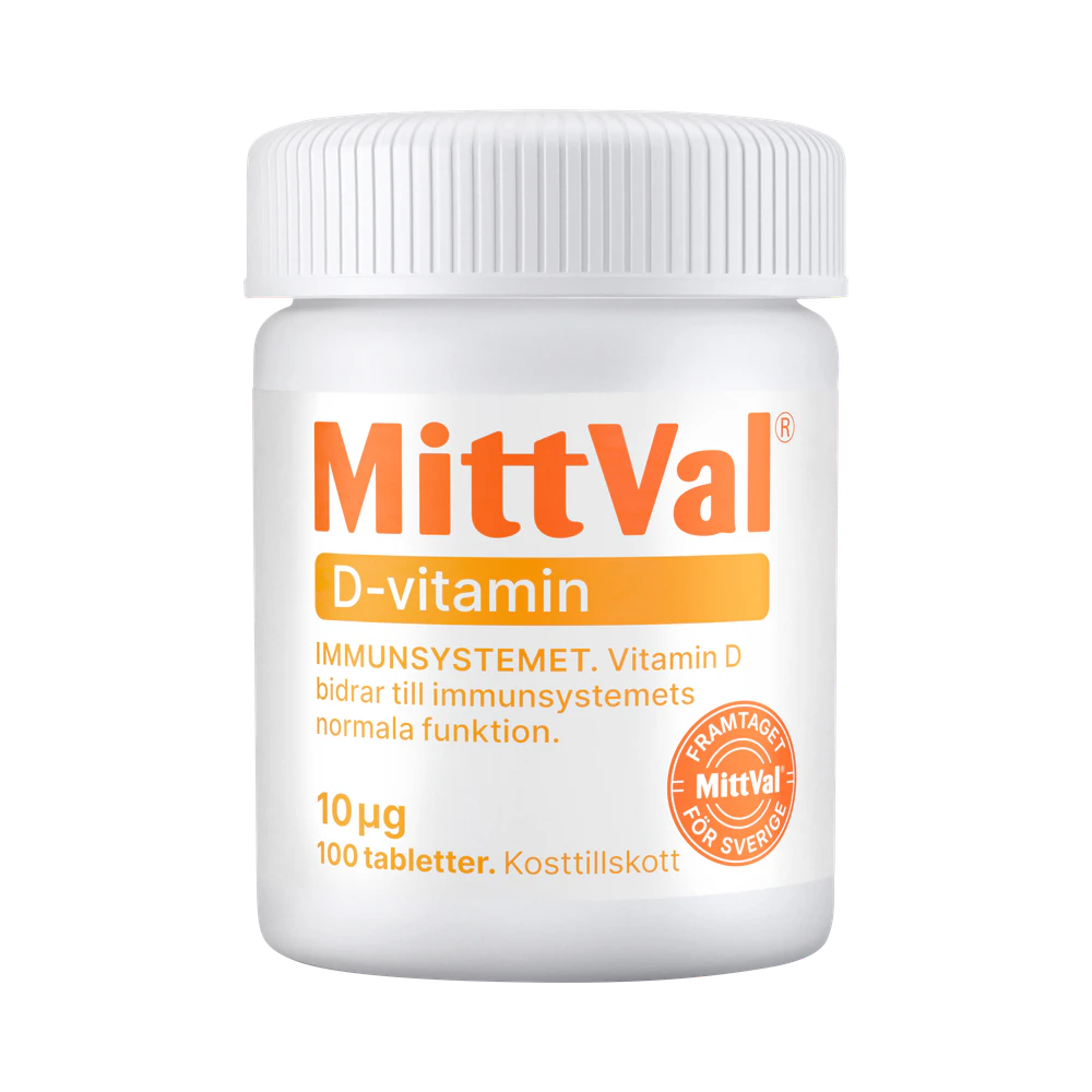 MittVal D-vitamin 10 µg tabletter 100 st