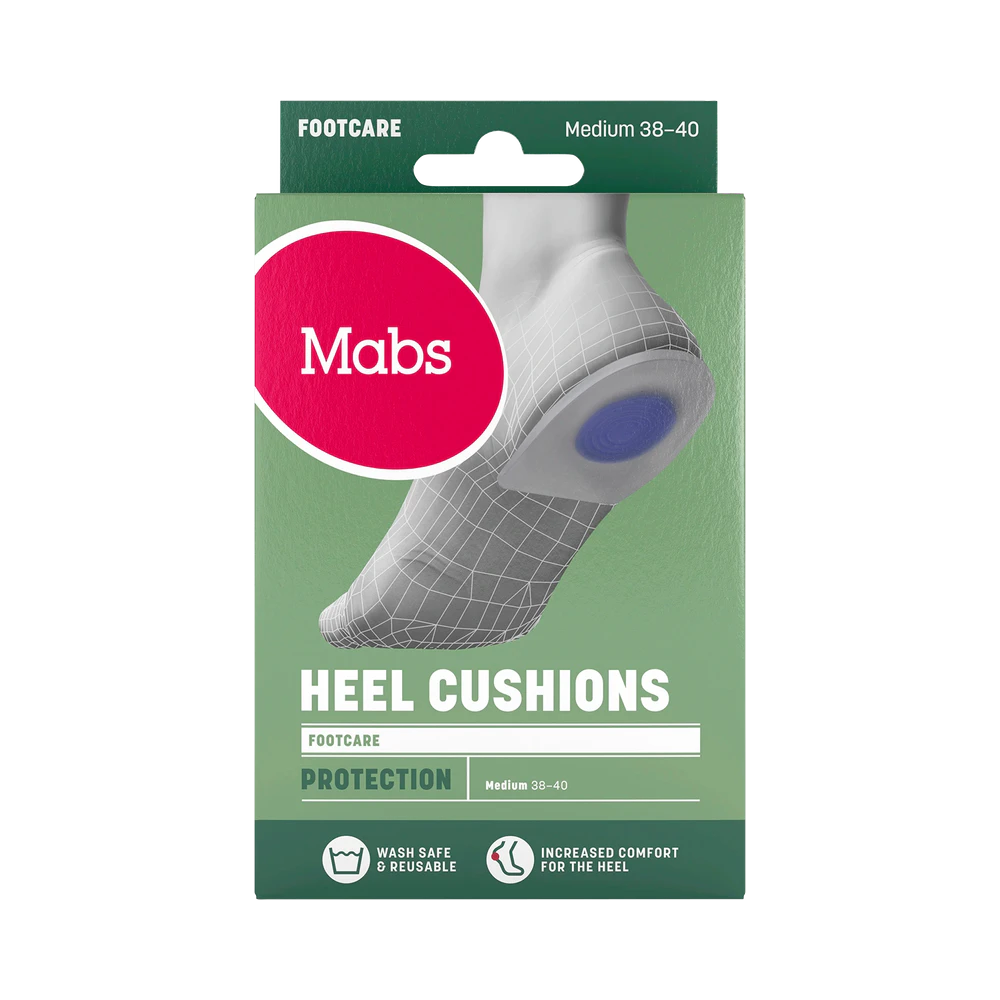 Mabs Footcare Heel Cushions M 38–40 hälinlägg 2 st