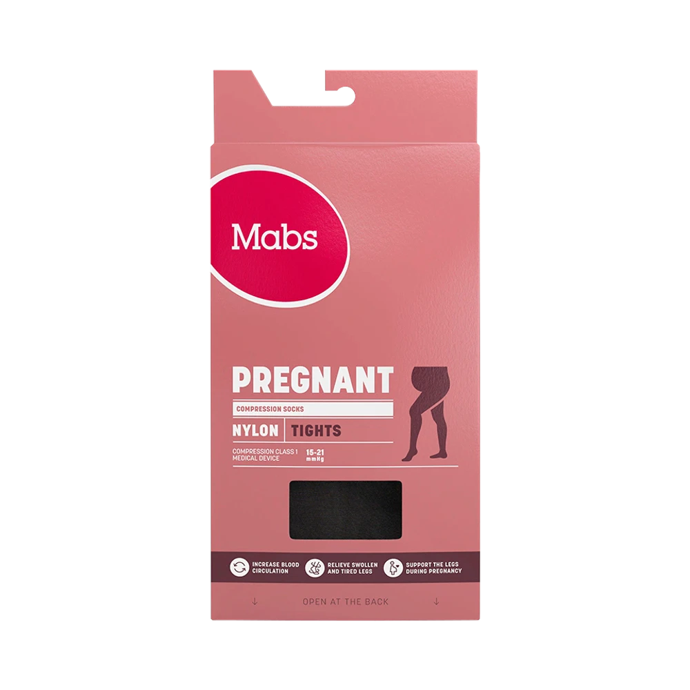 Mabs Nylon Black Pregnant L tights 1 par