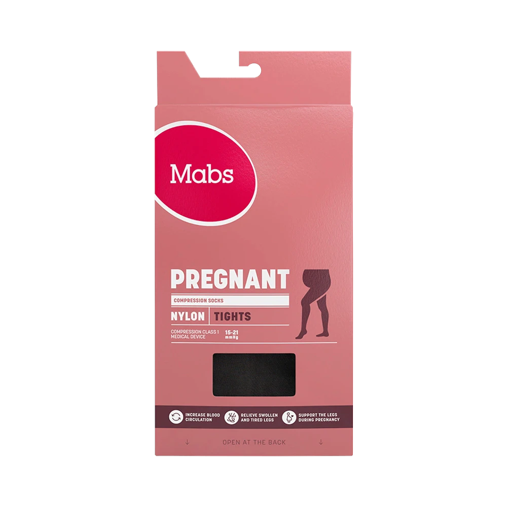 Mabs Nylon Black Pregnant M tights 1 par