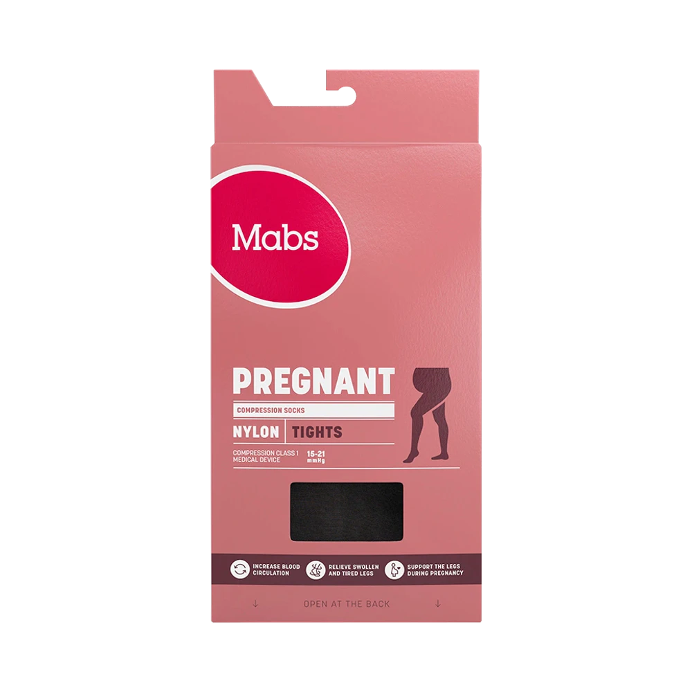 Mabs Nylon Black Pregnant S tights 1 par