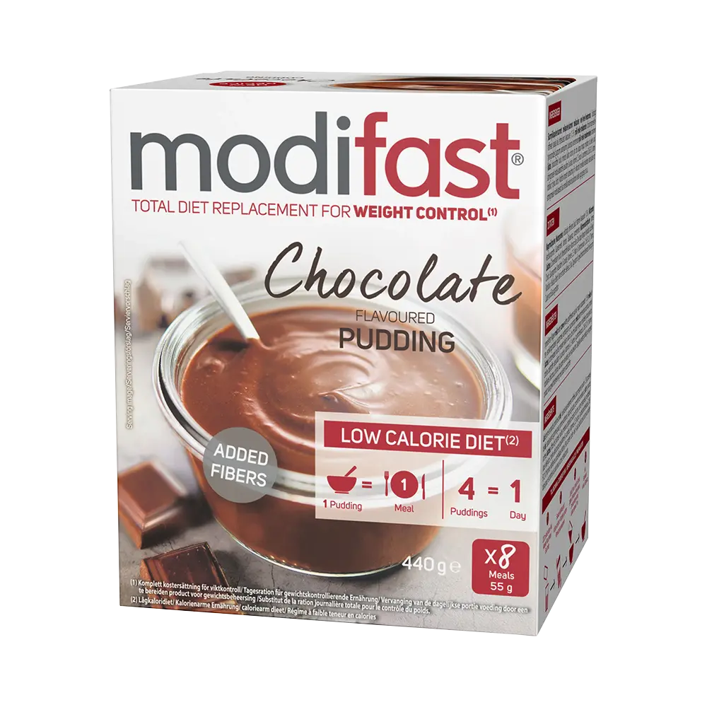 Modifast LCD Chocolate Pudding puddingmix 8 x 55 g