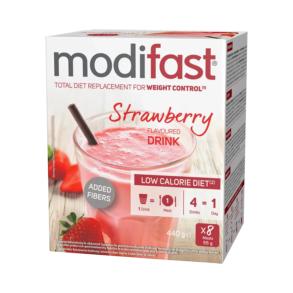 Modifast LCD Strawberry dryckespulver 8 x 55 g