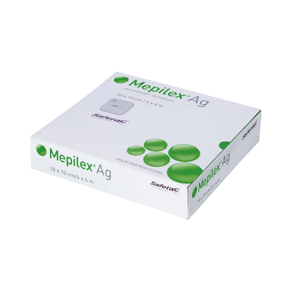 Mölnlycke Health Care Mepilex Ag 10×10 cm skumförband 5 st