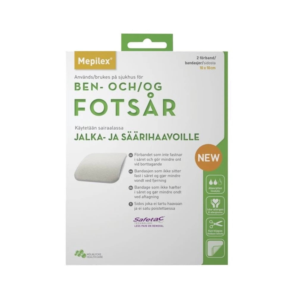 Mölnlycke Health Care Mepilex 10×10 cm skumförband 2 st
