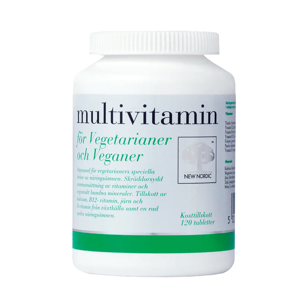 New Nordic Multivitamin för vegetarianer 120 tabletter