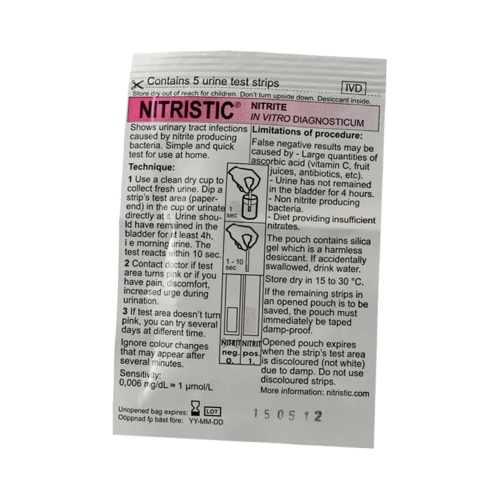 Nitristic urinvägsinfektion teststickor 5 st