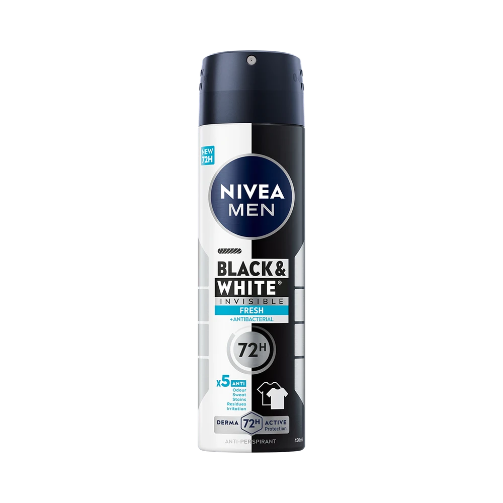 NIVEA Men Black & White Fresh spray 150 ml