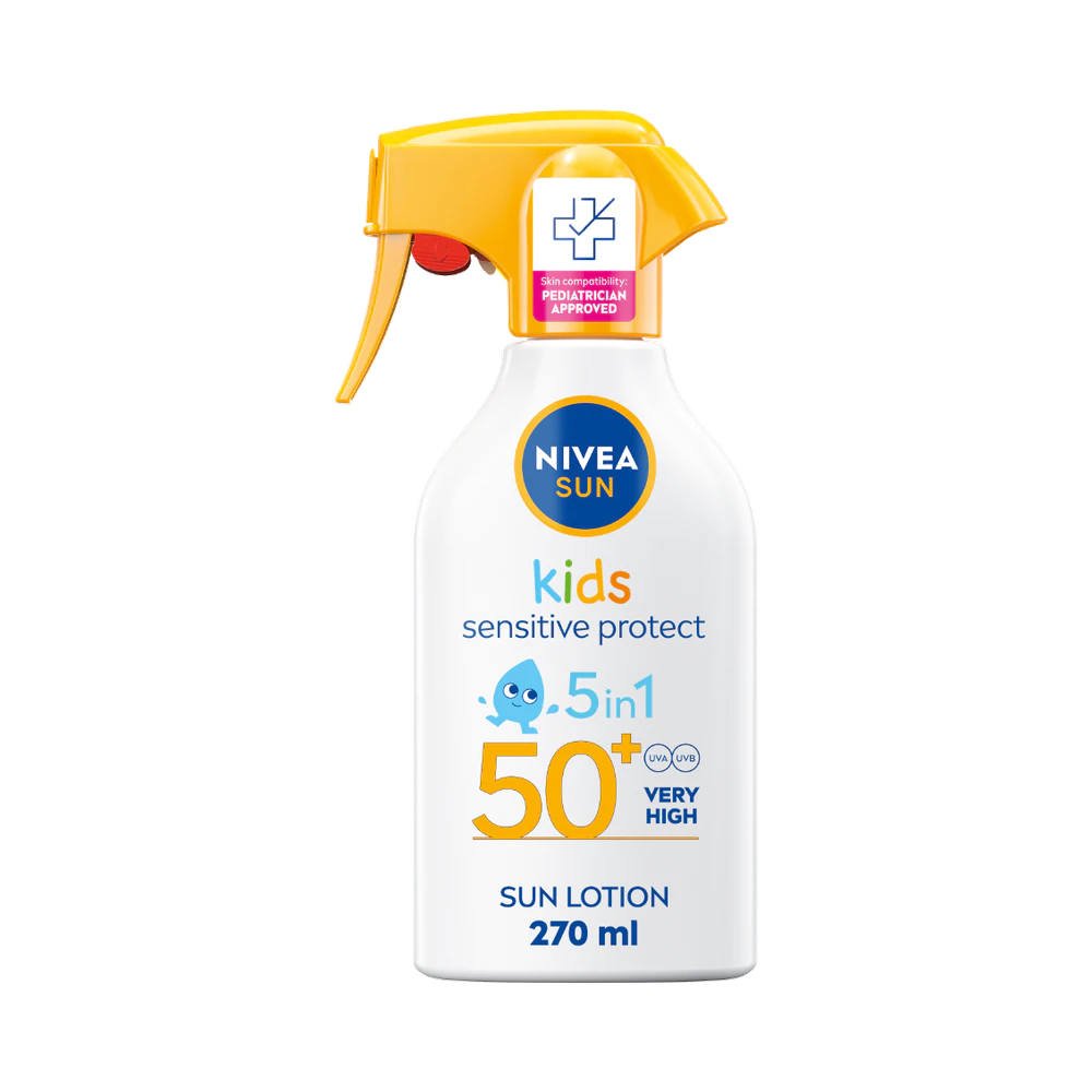 NIVEA Kids sensitive protect & play sun trigger SPF 50+ spray 270 ml