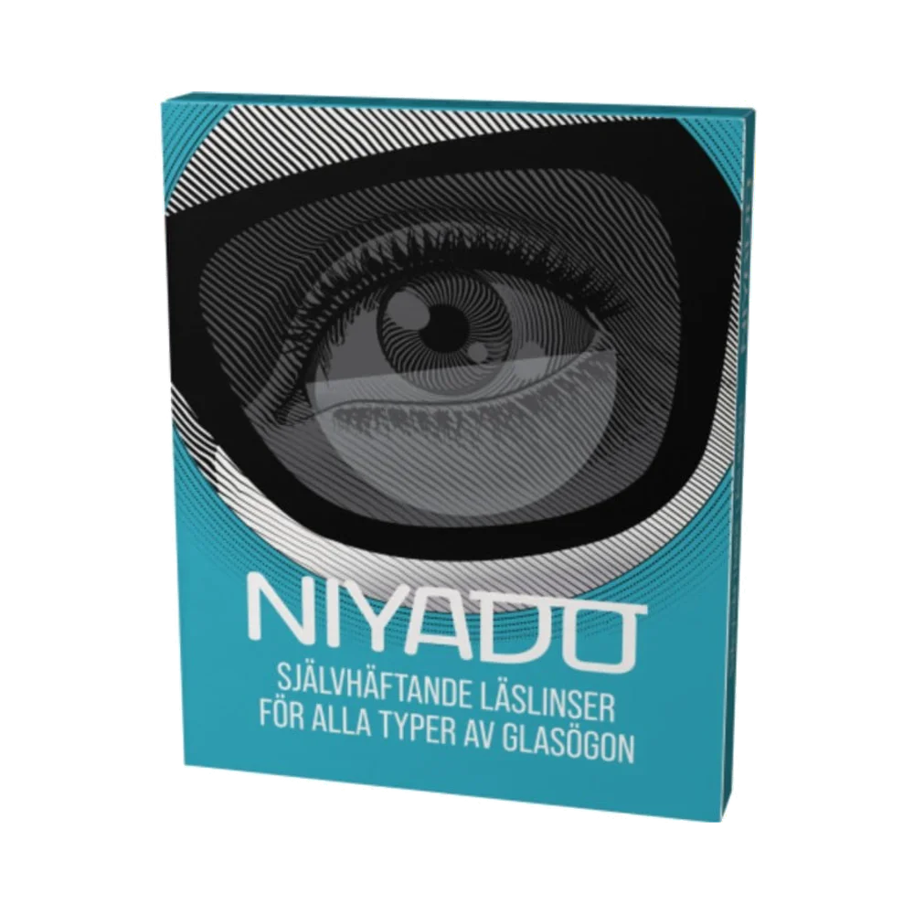 NIYADO Självhäftande Optiska +1,0 silikonlinser 1 par