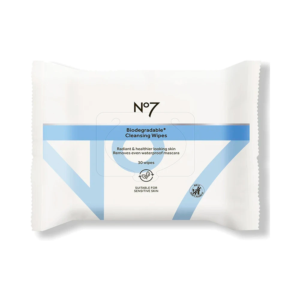 No7 Biodegradable wipes 30 st