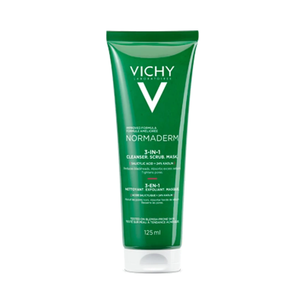 Vichy Normaderm 3-in-1 Scrub & Mask cleanser 125 ml