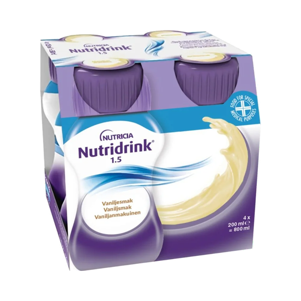 Nutridrink Vanilj 1,5 kcal/ml näringsdryck 4 x 200 ml