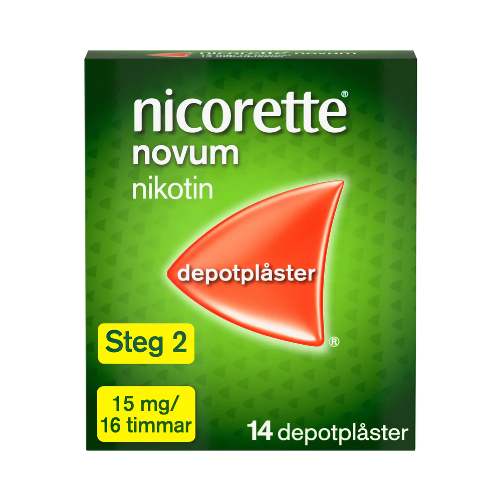 Nicorette Novum 15 mg/16 timmar depotplåster 14 st