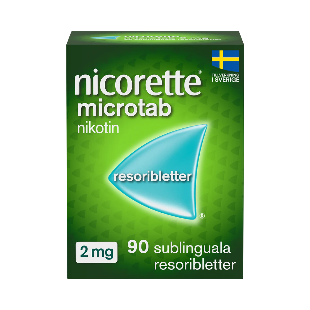 Nicorette Microtab 2 mg resoriblett, sublingual 90 st