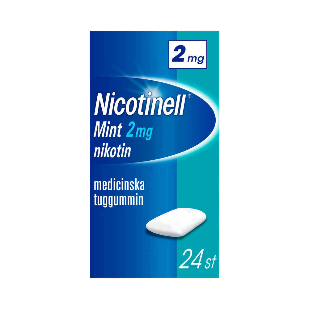 Nicotinell Mint 2 mg medicinskt tuggummi 24 st