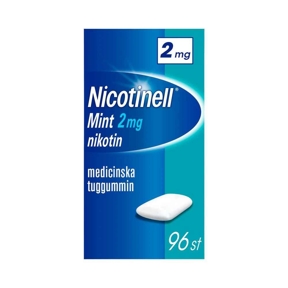 Nicotinell Mint 2 mg medicinskt tuggummi 96 st