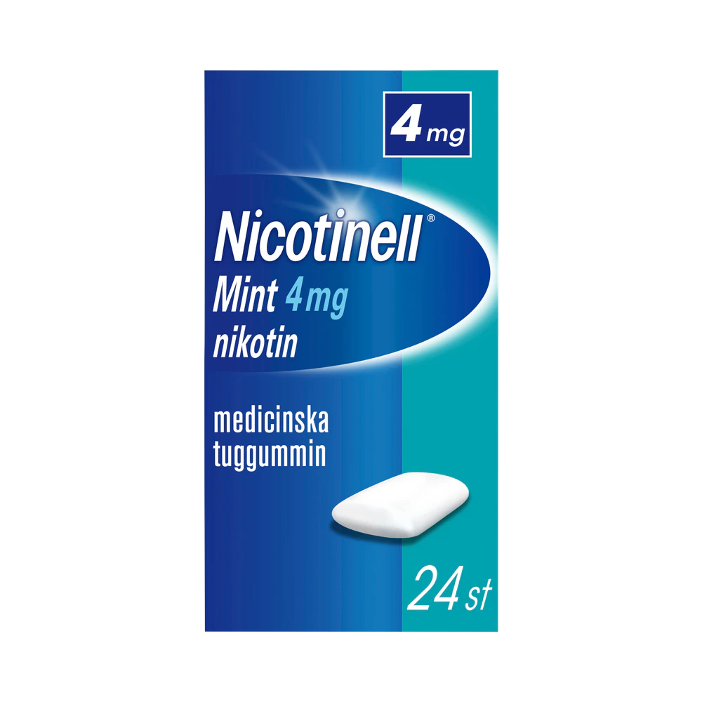Nicotinell Mint 4 mg medicinskt tuggummi 24 st