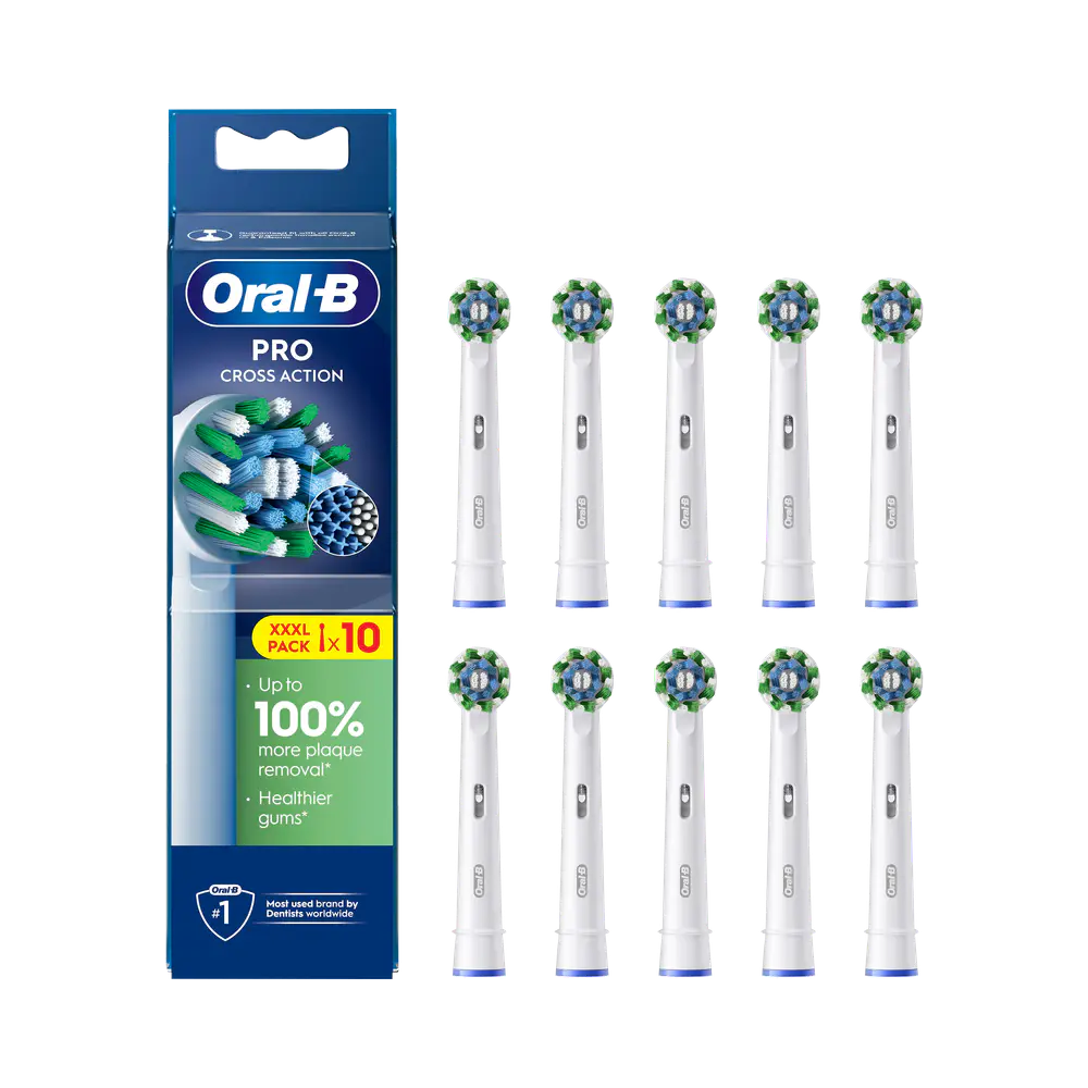 Oral-B Cross Action borsthuvuden 10 st