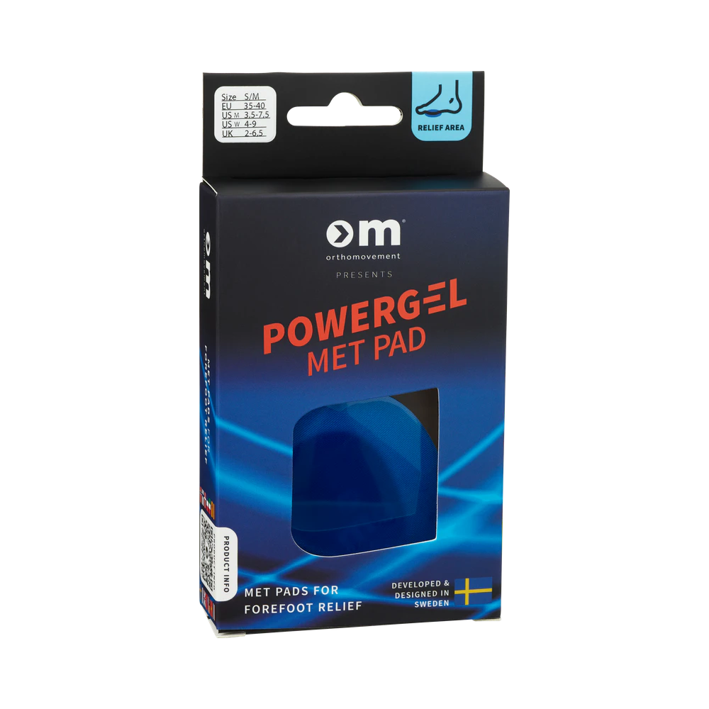 Ortho Movement Powergel Met S/M pad 2 st
