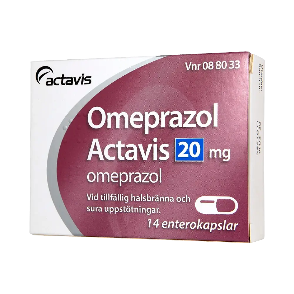 Actavis Omeprazol 20 mg enterokapsel, hård 14 st