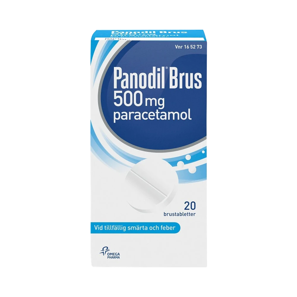 Panodil Brus 500 mg brustablett 20 st
