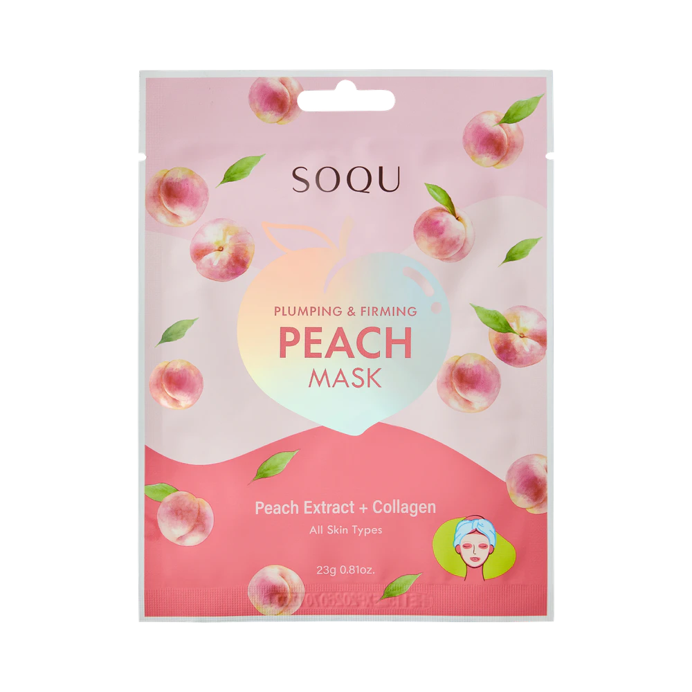 SOQU Peach sheet mask 1 st