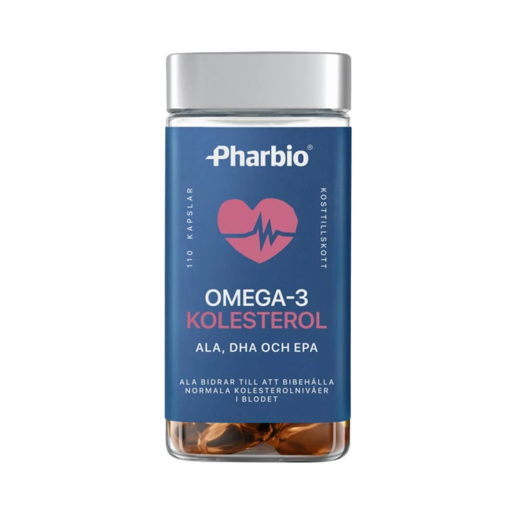 Pharbio Omega-3 Kolesterol 110 kapslar