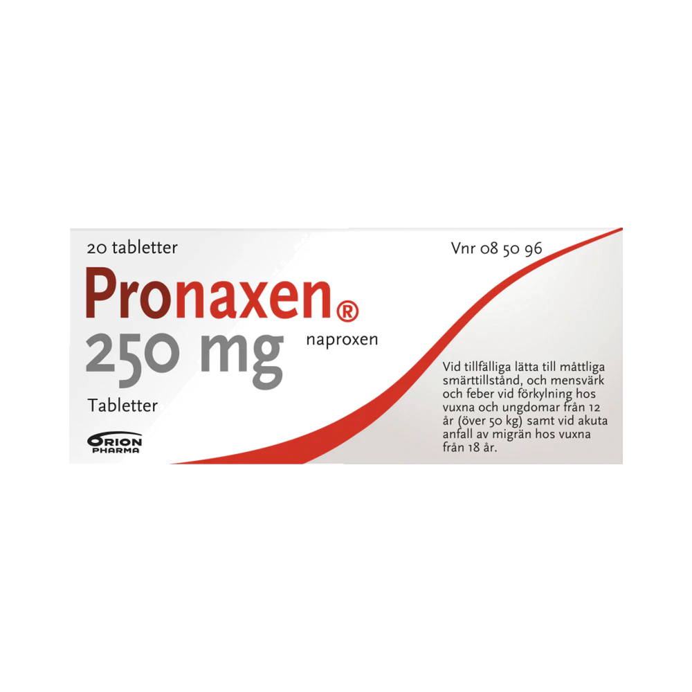 Pronaxen 250 mg 20 tabletter