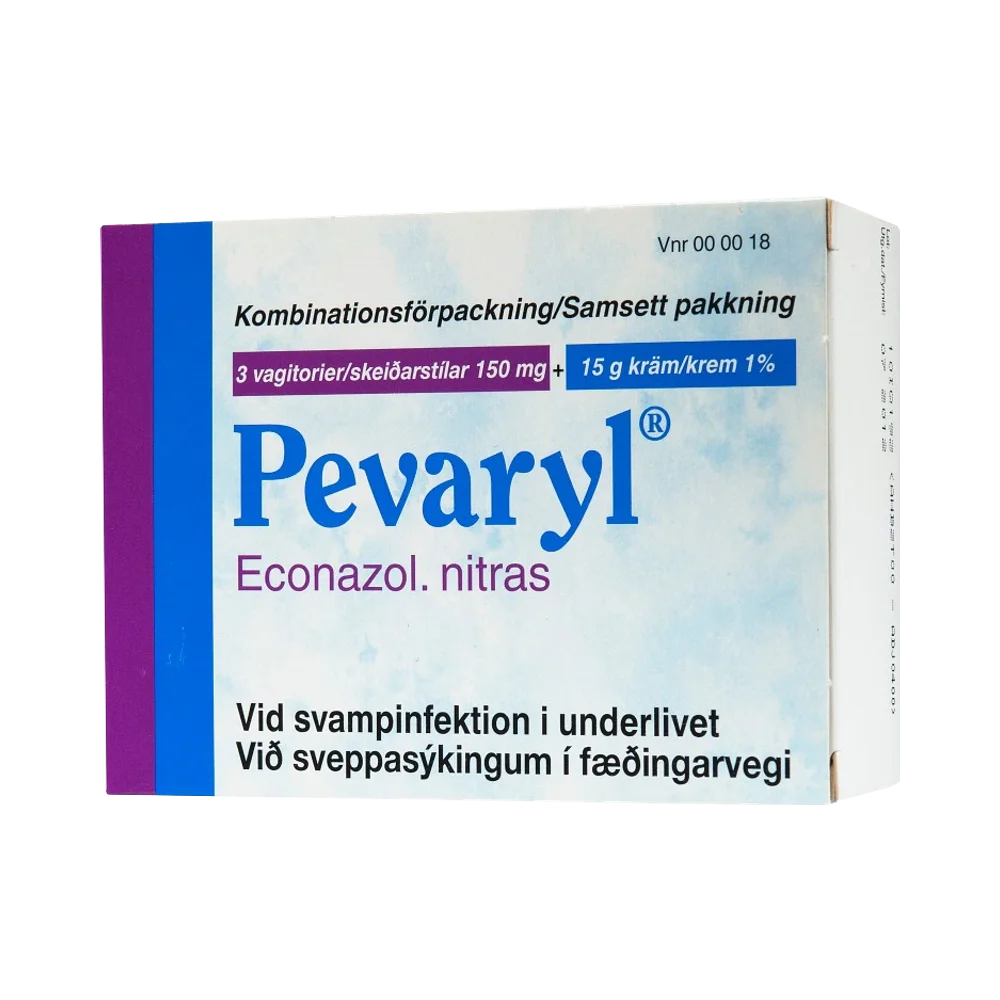 Pevaryl 150 mg vagitorier 3 st + 1% kräm 15 g